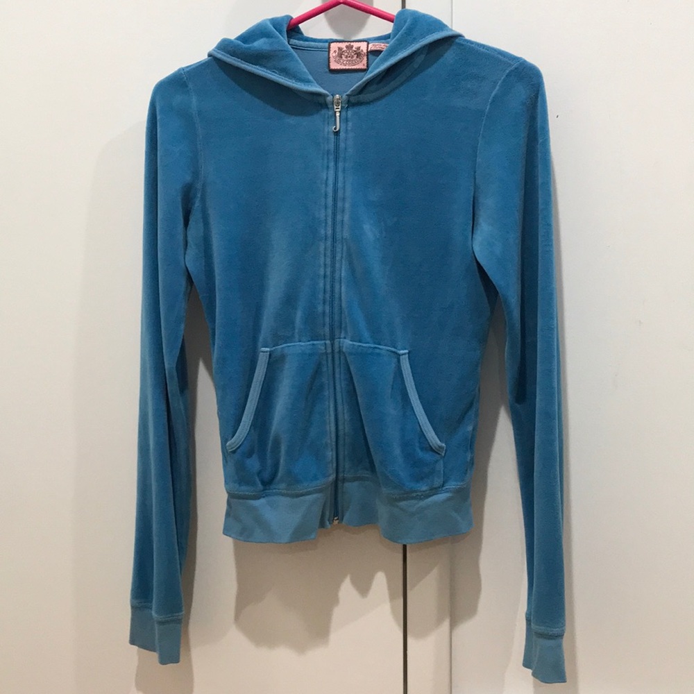 Turquoise Juicy Couture Zip- up hoodie - small